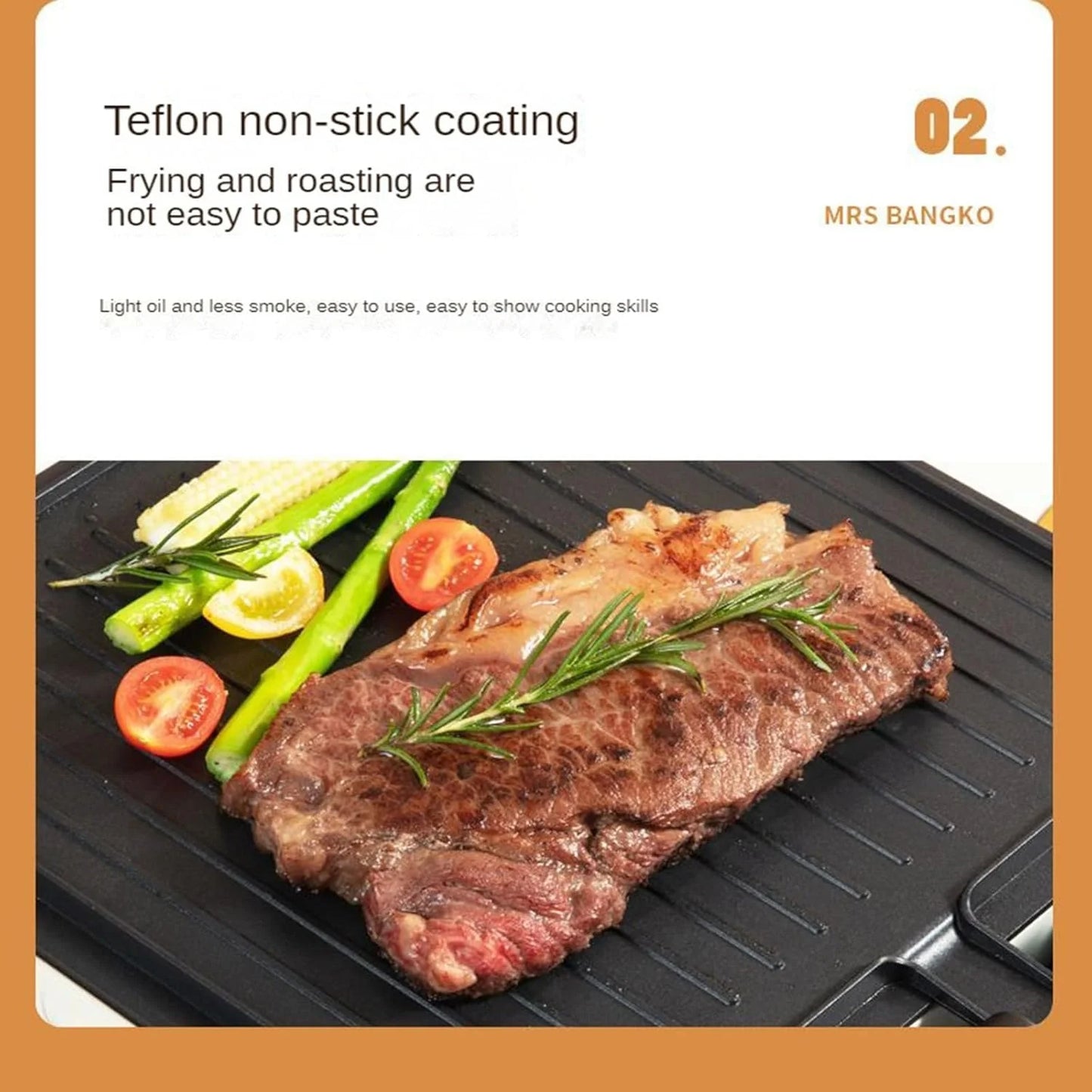 Siler Caest Electric Frying Pan – Non-Stick Multi Cooker for Grilling, Frying & Sautéing | مقلاة كهربائية متعددة الاستخدامات
