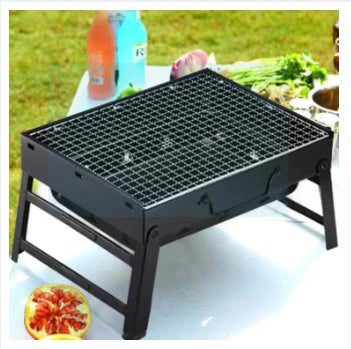 Portable Folding BBQ Grill | Stainless Steel Barbecue Grill for Outdoor, Camping, Picnic – Compact & Easy to Carry (3–5 People) | شواء محمول للتخييم والرحلات