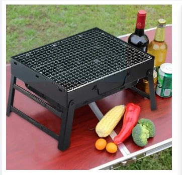 Portable Folding BBQ Grill | Stainless Steel Barbecue Grill for Outdoor, Camping, Picnic – Compact & Easy to Carry (3–5 People) | شواء محمول للتخييم والرحلات