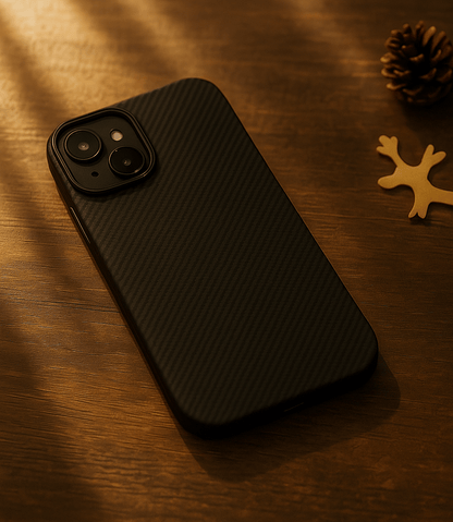 Carbon Weave & Houndstooth Pattern Iphone Case