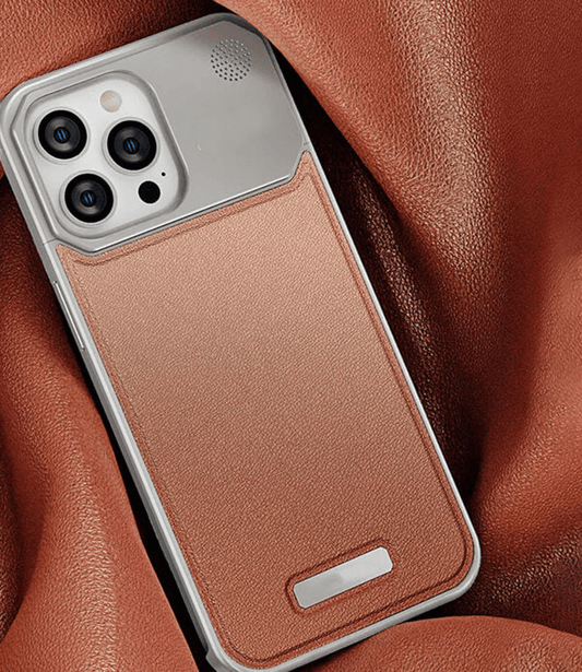 Leather Aromatherapy Cell Iphone Case - كفر ايفون جلد فاخر مع حامل