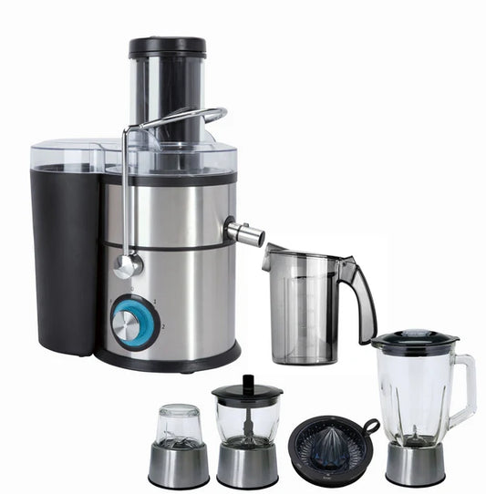 Nova Electric Juicer & Blender 2-in-1 – 800W Powerful Mixer with 1.5L Glass Jar | خلاط و عصارة كهربائية نوفا